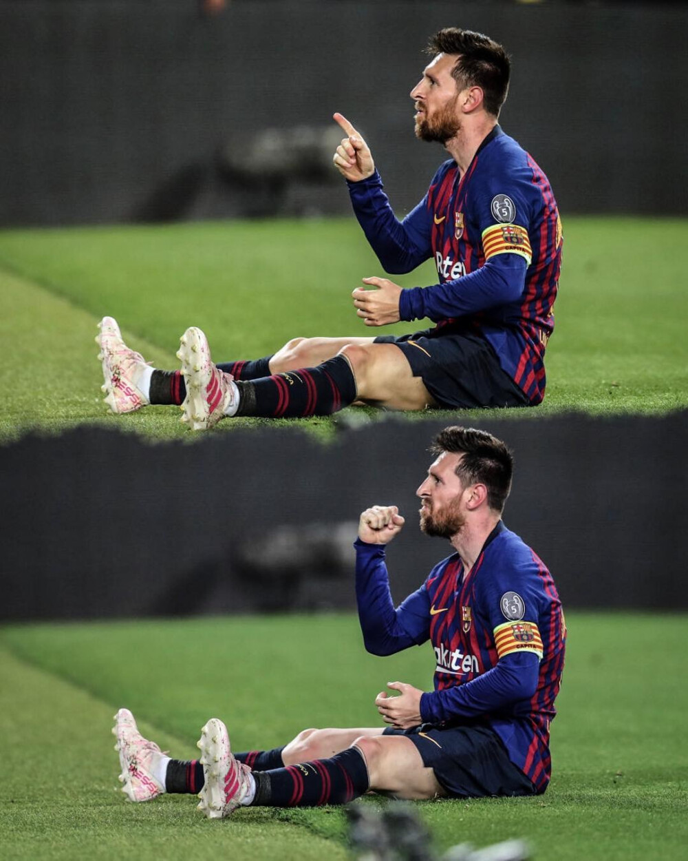 巴萨主场2-0战胜比利亚雷尔，梅西梅开二度闪耀